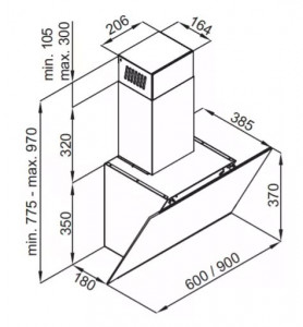 Кухонная вытяжка MAUNFELD Aurora 60 черный матовый