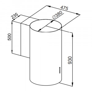 Кухонная вытяжка HOMSair FLY 1000SD 39 черный