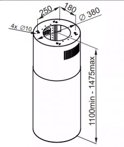 Кухонная вытяжка MAUNFELD Lee Isla 39 медный