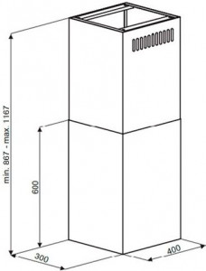 Кухонная вытяжка MAUNFELD Bath Isla 401 белый
