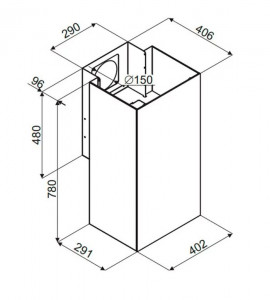 Кухонная вытяжка MAUNFELD Bath 402 чёрный