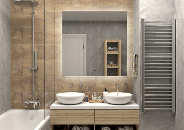 Зеркало Misty Нембус 1000х1000 Led холодная подсветка с подогревом НЕМ-02-100/100-14