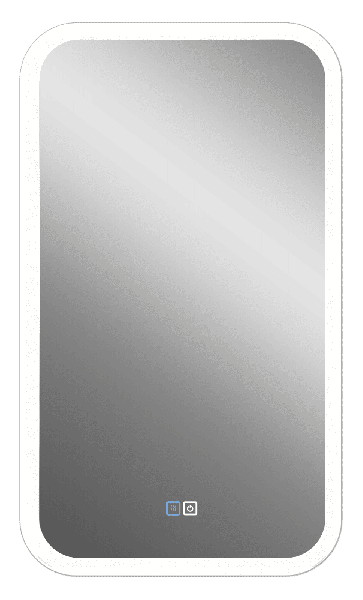 Зеркало Misty Мирах 400х700 Led холодная подсветка с подогревом МИР-02-40/70-14
