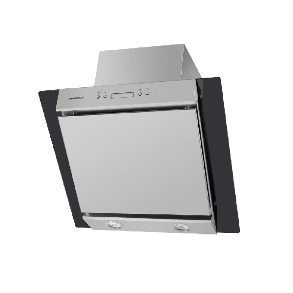 Кухонная вытяжка MAUNFELD Gloria 60 нержавеющая сталь\черное стекло