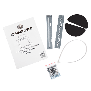 Кухонная вытяжка MAUNFELD Gloria 90 нержавеющая сталь\черное стекло