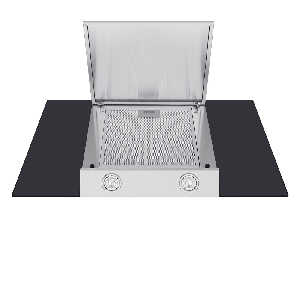 Кухонная вытяжка MAUNFELD Gloria 90 нержавеющая сталь\черное стекло