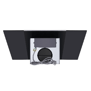 Кухонная вытяжка MAUNFELD Gloria 90 нержавеющая сталь\черное стекло