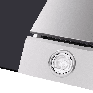 Кухонная вытяжка MAUNFELD Gloria 90 нержавеющая сталь\черное стекло