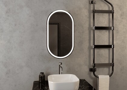 Зеркало-шкаф Continent Elmage White LED 450х800