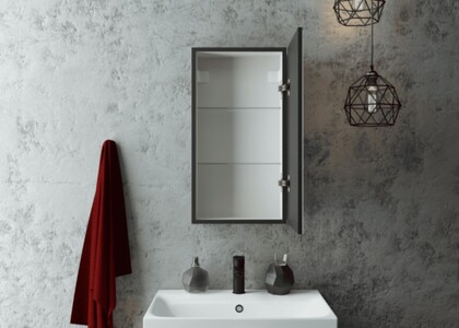 Зеркало-шкаф Continent Mirror Box LED 350х650