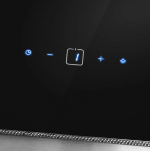 Кухонная вытяжка MAUNFELD Mersey 90 черный, вставка сатин