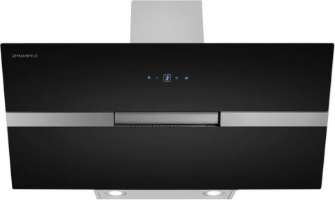 Кухонная вытяжка MAUNFELD Mersey 90 черный, вставка сатин
