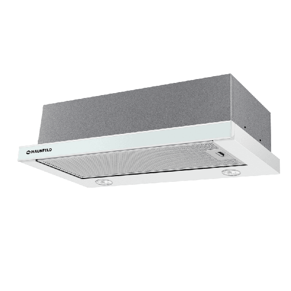 Кухонная вытяжка MAUNFELD VS Slide 60 металлик-белое стекло