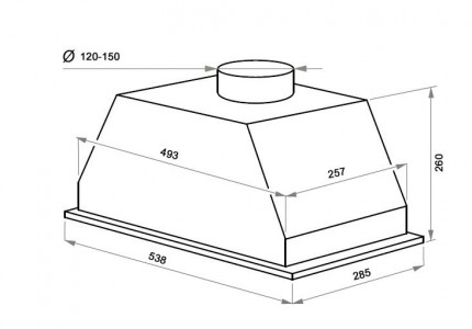 Кухонная вытяжка MAUNFELD Urania 53 нержавеющая сталь