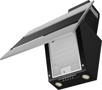 Кухонная вытяжка MAUNFELD Bridge 60 нержавеющая сталь\черное стекло