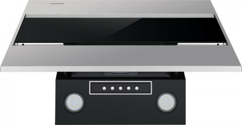 Кухонная вытяжка MAUNFELD Bridge 60 нержавеющая сталь\черное стекло