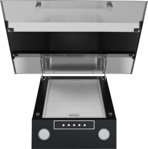 Кухонная вытяжка MAUNFELD Bridge 60 нержавеющая сталь\черное стекло