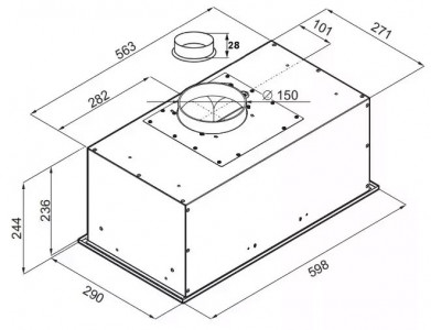 Кухонная вытяжка MAUNFELD Crosby Power 60 белый