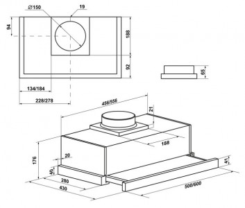 Кухонная вытяжка MAUNFELD VS Fast 60 черный