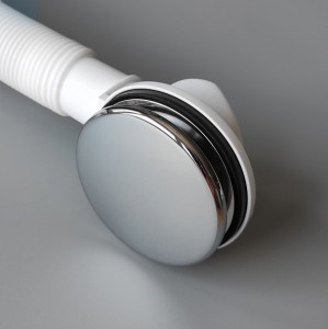 Сифон для ванны McAlpine HC2600CLSN, клик-клак, цвет сатин