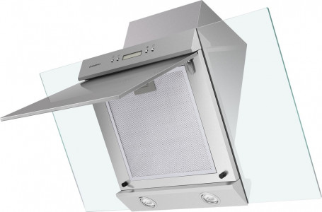 Кухонная вытяжка MAUNFELD Gloria 90 нержавеющая сталь\прозрачное стекло
