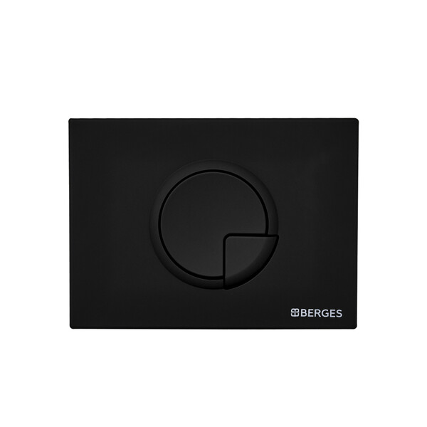 Кнопка для инсталляции BERGES NOVUM R5 040025 Soft Touch черная