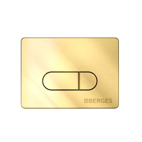 Кнопка для инсталляции BERGES NOVUM D9 040039 золото глянец