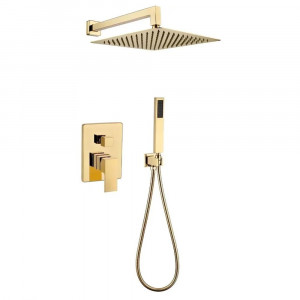 Душевая система встраиваемая без излива Grocenberg GB5089GO-3 золото