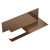 Держатель для туалетной бумаги c полкой Boheme Qubic Brushed Bronze 10721-2-BRB брашированная бронза