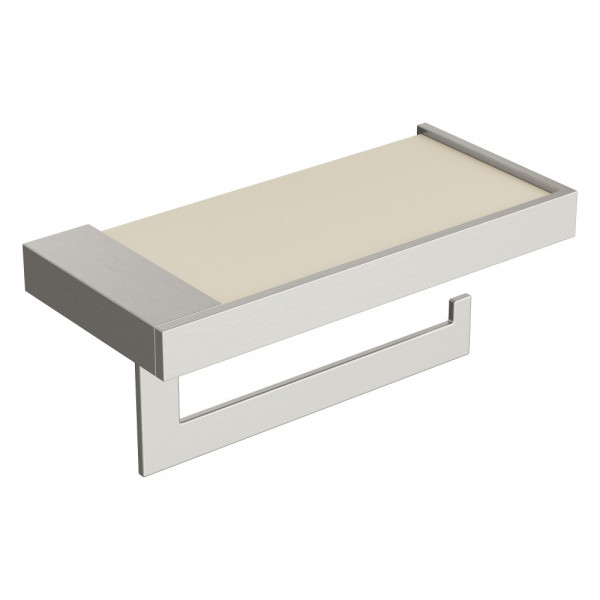 Держатель для туалетной бумаги c крышкой Boheme Qubic Nickel Brush 10721-NB никель