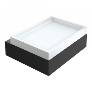 Мыльница настенная Boheme Qubic Matt Black 10723-B черный