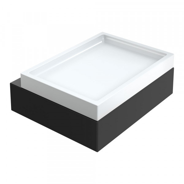 Мыльница настенная Boheme Qubic Matt Black 10723-B черный