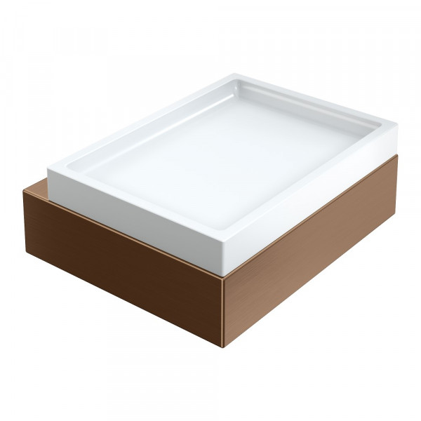 Мыльница настенная Boheme Qubic Brushed Bronze 10723-BRB брашированная бронза