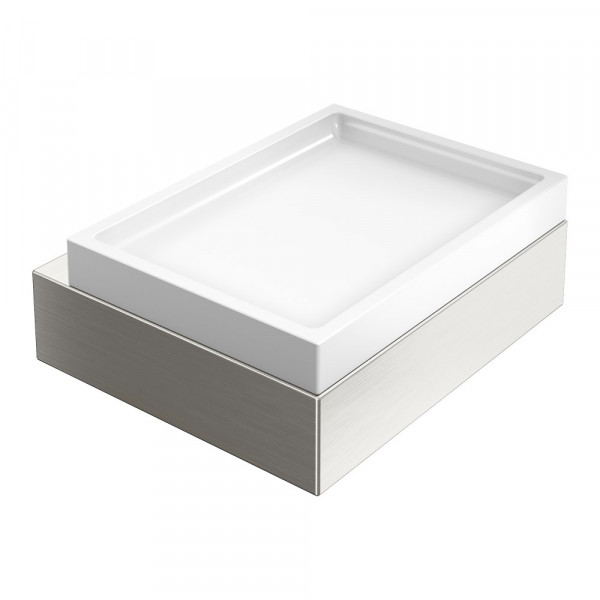 Мыльница настенная Boheme Qubic Nickel Brush 10723-NB никель