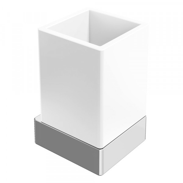 Стакан настенный Boheme Qubic Chrome 10724-CR хром