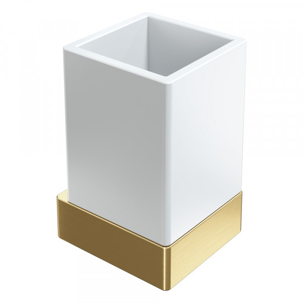 Стакан настенный Boheme Qubic Matt Gold 10724-MG золото-матовый