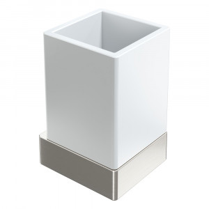 Стакан настенный Boheme Qubic Nickel Brush 10724-NB никель