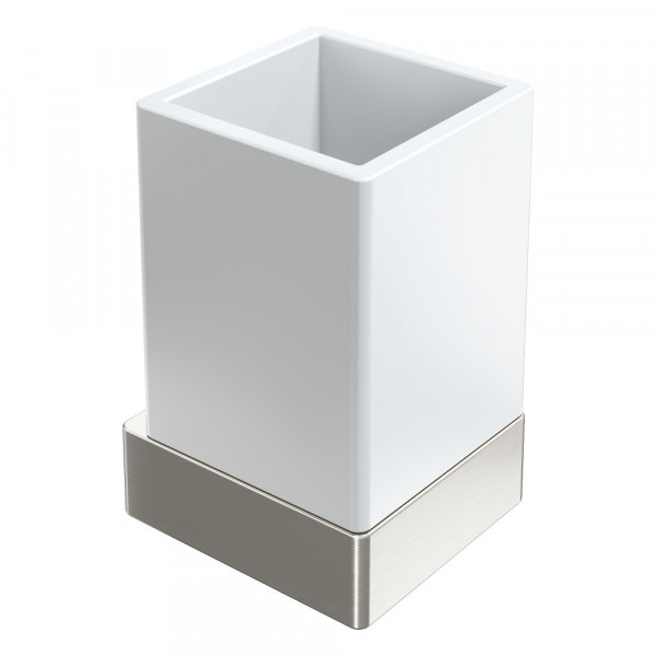 Стакан настенный Boheme Qubic Nickel Brush 10724-NB никель