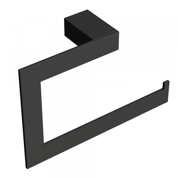 Полотенцедержатель кольцо Boheme Qubic Black 10725-B черный