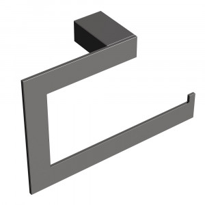 Полотенцедержатель кольцо Boheme Qubic Shine Gun Metal 10725-SGM графит глянец