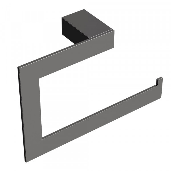 Полотенцедержатель кольцо Boheme Qubic Shine Gun Metal 10725-SGM графит глянец