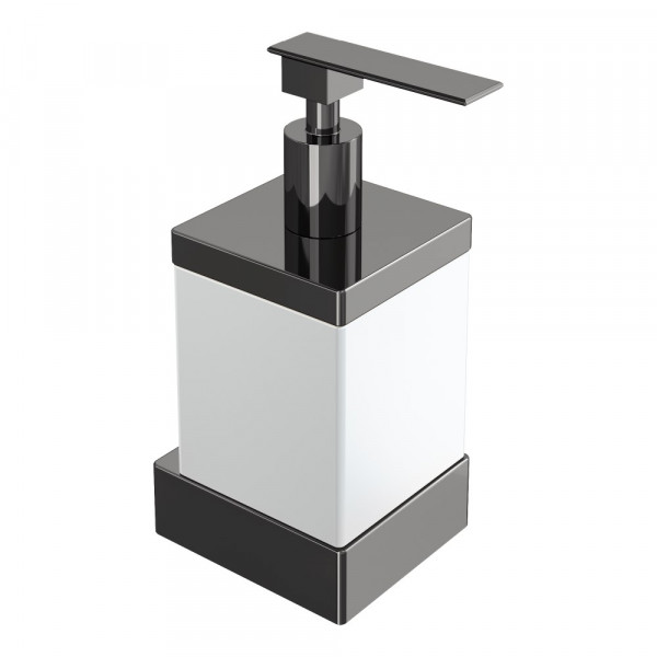 Диспенсер настенный Boheme Qubic Shine Gun Metal 10727-SGM графит глянец