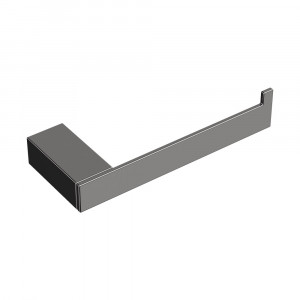 Держатель для туалетной бумаги без крышки Boheme Qubic Shine Gun Metal 10735-SGM графит глянец