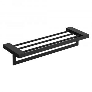 Полка для полотенец Boheme Qubic Black 10737-B черный