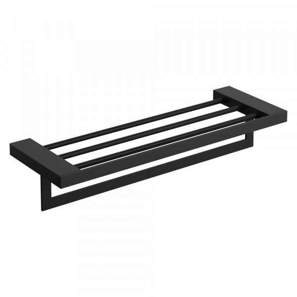 Полка для полотенец Boheme Qubic Black 10737-B черный