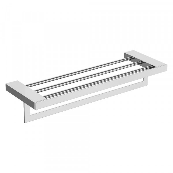 Полка для полотенец Boheme Qubic Chrome 10737-CR хром