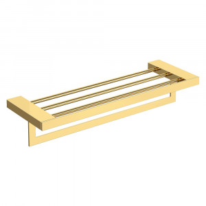 Полка для полотенец Boheme Qubic Gold 10737-G золото