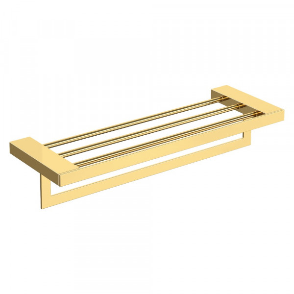 Полка для полотенец Boheme Qubic Gold 10737-G золото