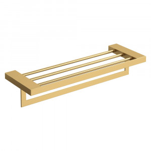 Полка для полотенец Boheme Qubic Matt Gold 10737-MG золото-матовый