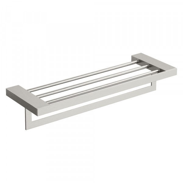 Полка для полотенец Boheme Qubic Nickel Brush 10737-NB никель